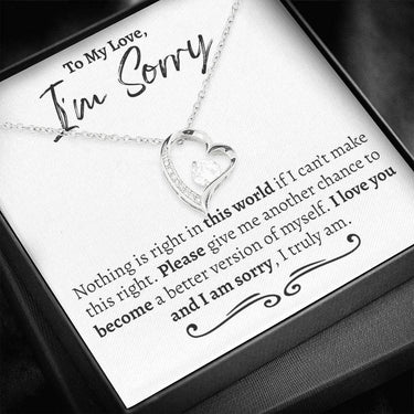I'm Sorry (Truly Am) Forever Love Necklace - Love You This Much